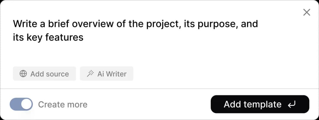 Custom solutions interface